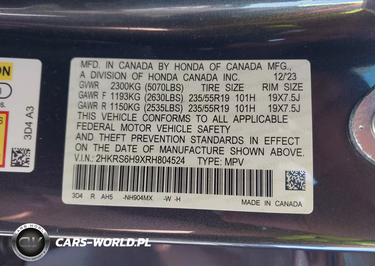 2024 Honda Cr-V Hybrid Sport Touring VIN:2HKRS6H9XRH804524 - 9