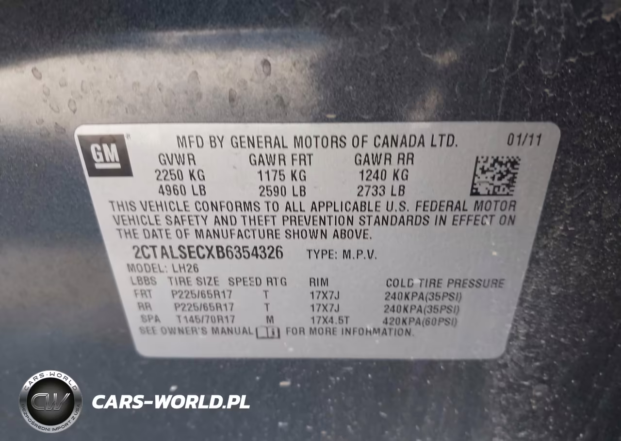 2011 GMC Terrain Sle-2 VIN:2CTALSECXB6354326 - 9