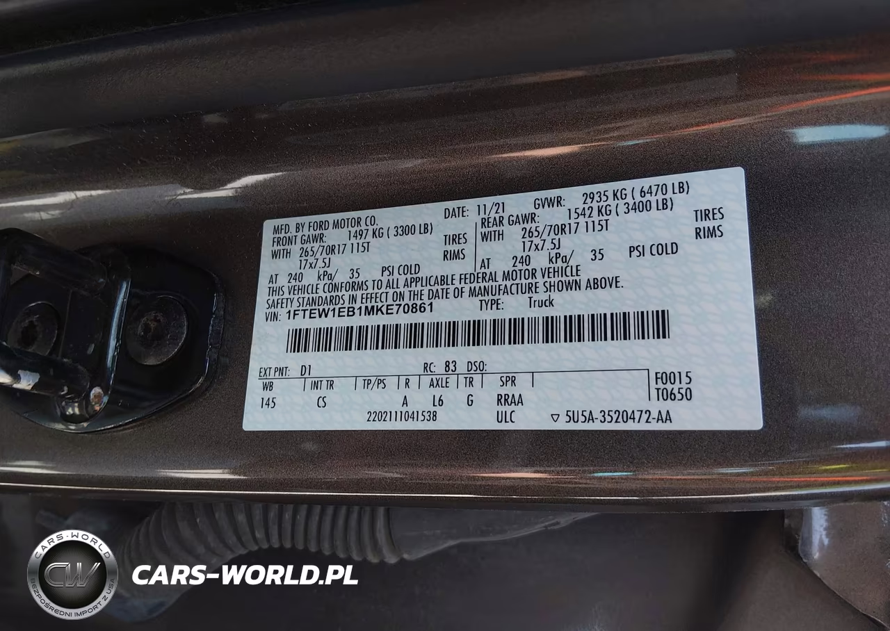 2021 Ford F-150 Xl VIN:1FTEW1EB1MKE70861 - 9