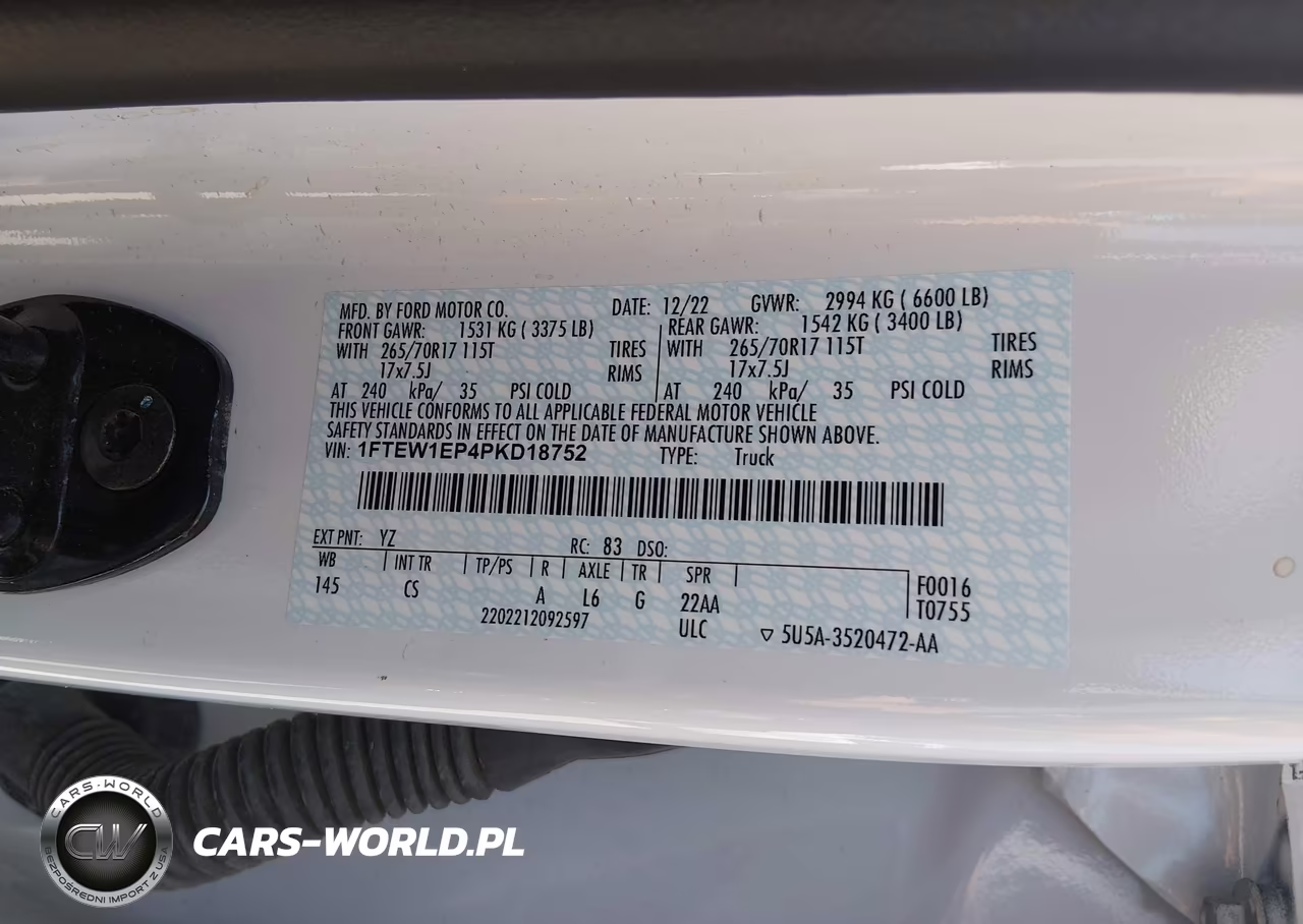 2023 Ford F-150 Xl VIN:1FTEW1EP4PKD18752 - 9