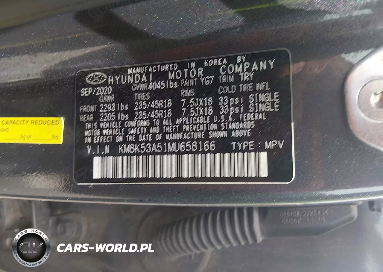 2021 Hyundai Kona Ultimate VIN:KM8K53A51MU658166 - 9