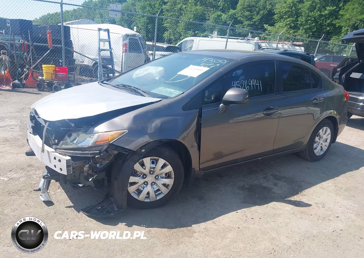 2012 Honda Civic Lx VIN:19XFB2F51CE364300 - 2