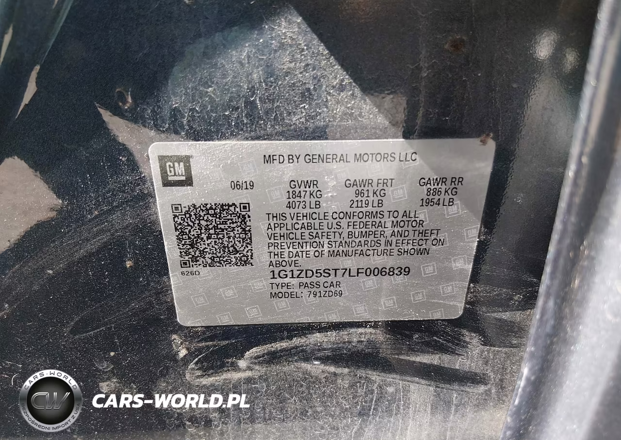 2020 Chevrolet Malibu Fwd Lt VIN:1G1ZD5ST7LF006839 - 9