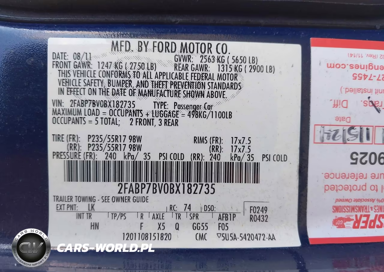2011 Ford Crown Victoria Police Interceptor VIN:2FABP7BV0BX182735 - 9