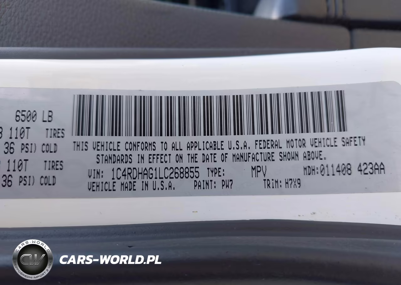 2020 Dodge Durango Sxt Rwd VIN:1C4RDHAG1LC268855 - 9