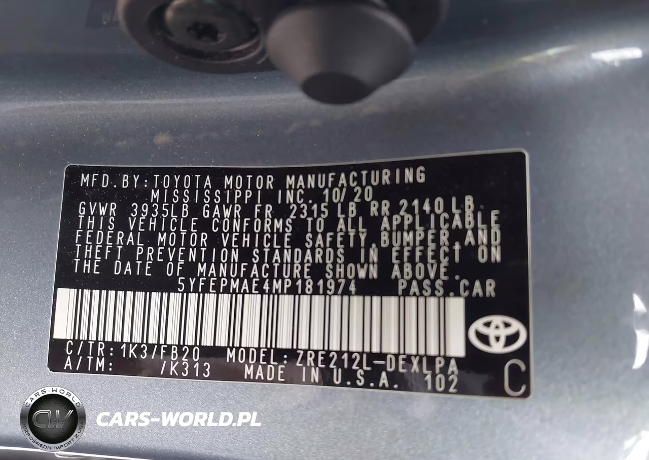 2021 Toyota Corolla Le VIN:5YFEPMAE4MP181974 - 9