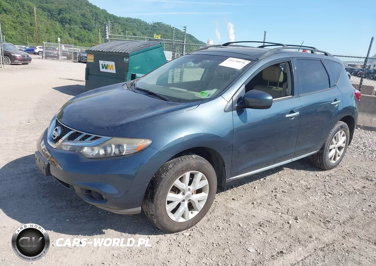 2011 Nissan Murano Sl VIN:JN8AZ1MW1BW158723 - 2