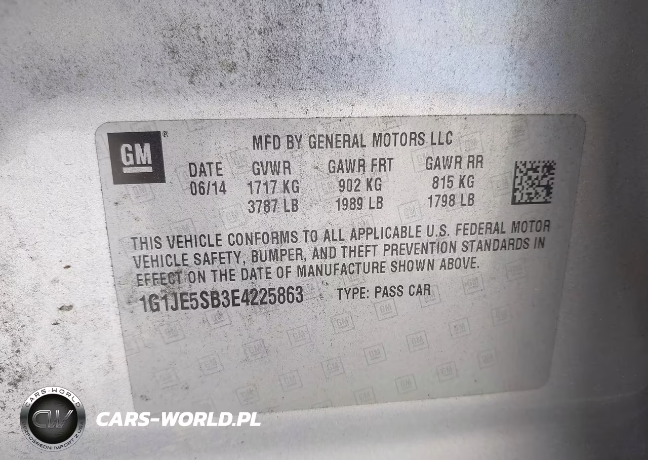 2014 Chevrolet Sonic Ltz Auto VIN:1G1JE5SB3E4225863 - 9
