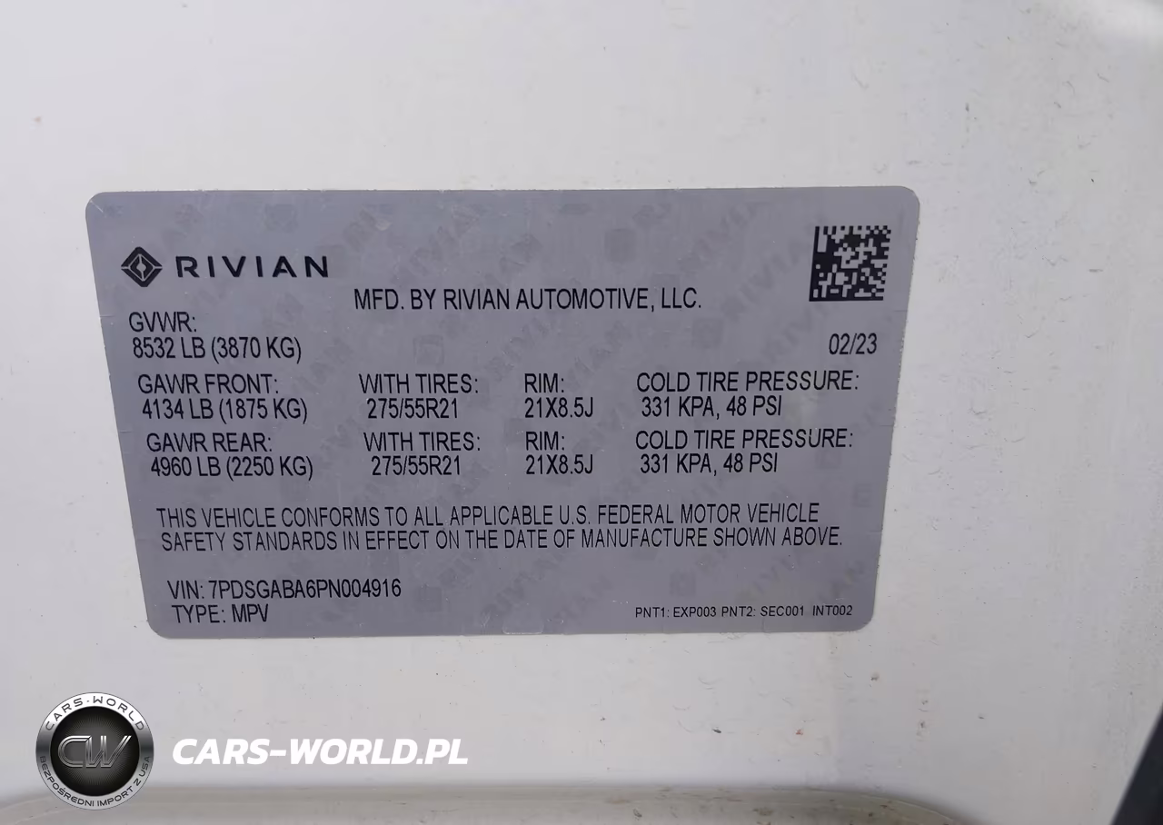 2023 Rivian R1S Adventure VIN:7PDSGABA6PN004916 - 9