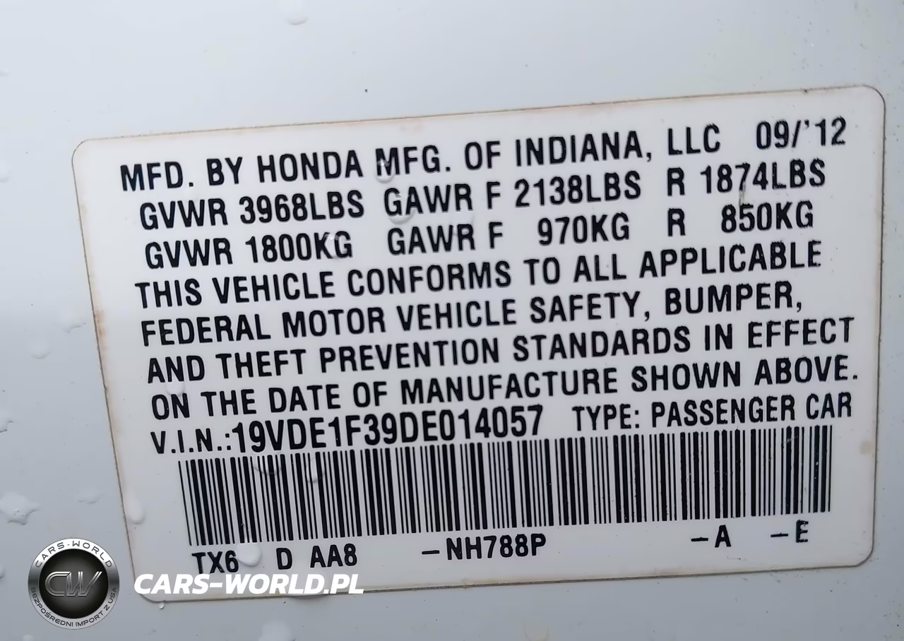 2013 Acura Ilx 2.0L VIN:19VDE1F39DE014057 - 9