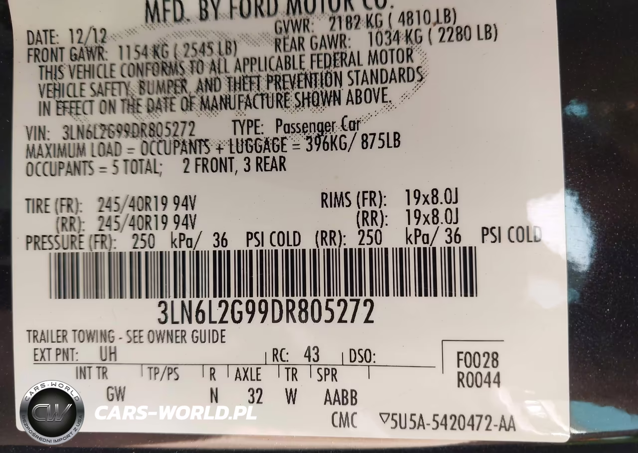 2013 Lincoln Mkz VIN:3LN6L2G99DR805272 - 9
