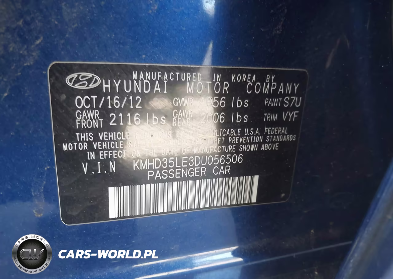 2013 Hyundai Elantra Gt VIN:KMHD35LE3DU056506 - 9