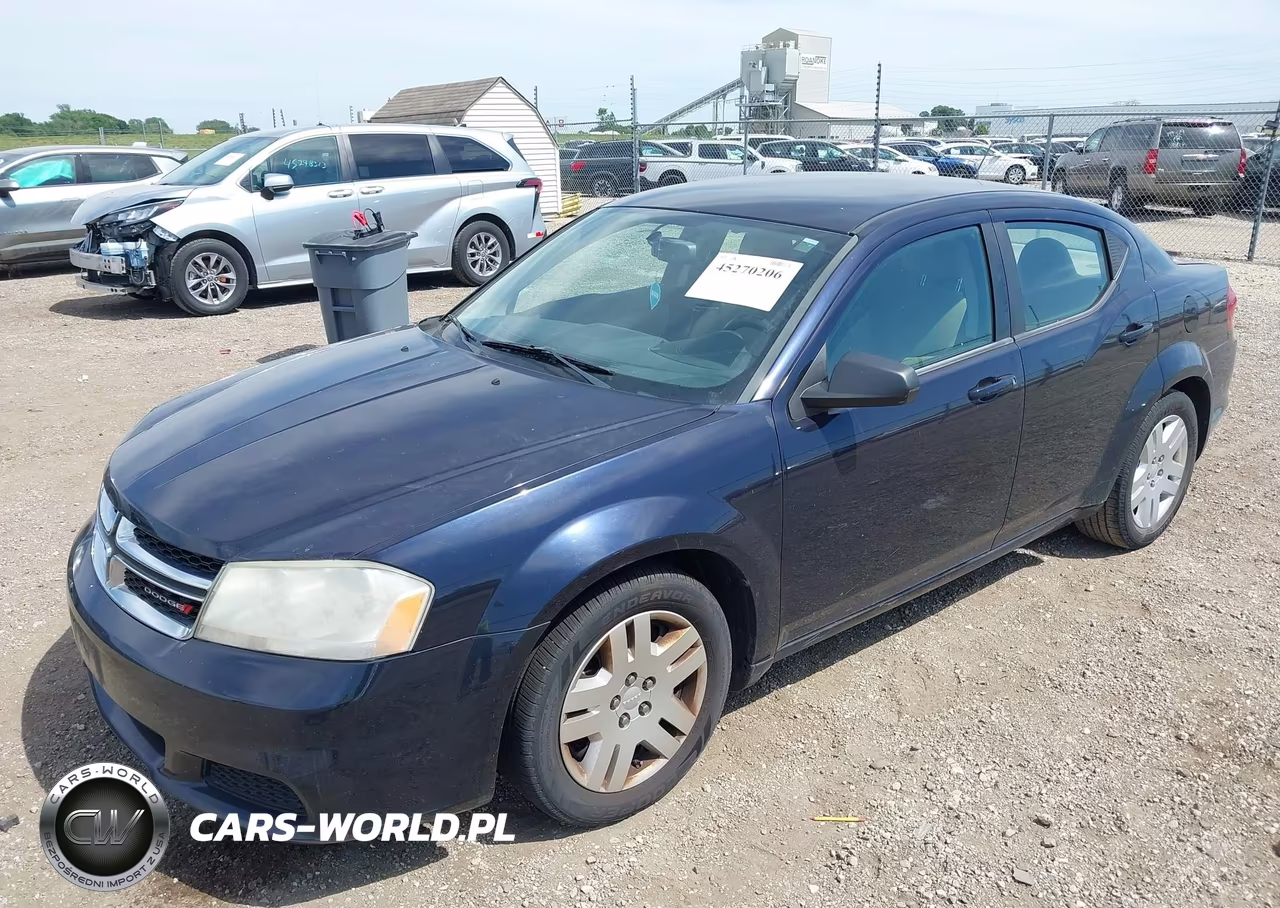 2012 Dodge Avenger Se VIN:1C3CDZAB3CN211775 - 2