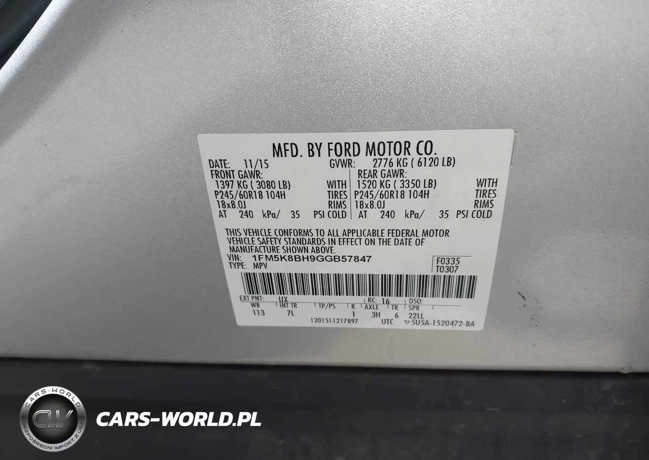 2016 Ford Explorer VIN:1FM5K8BH9GGB57847 - 9