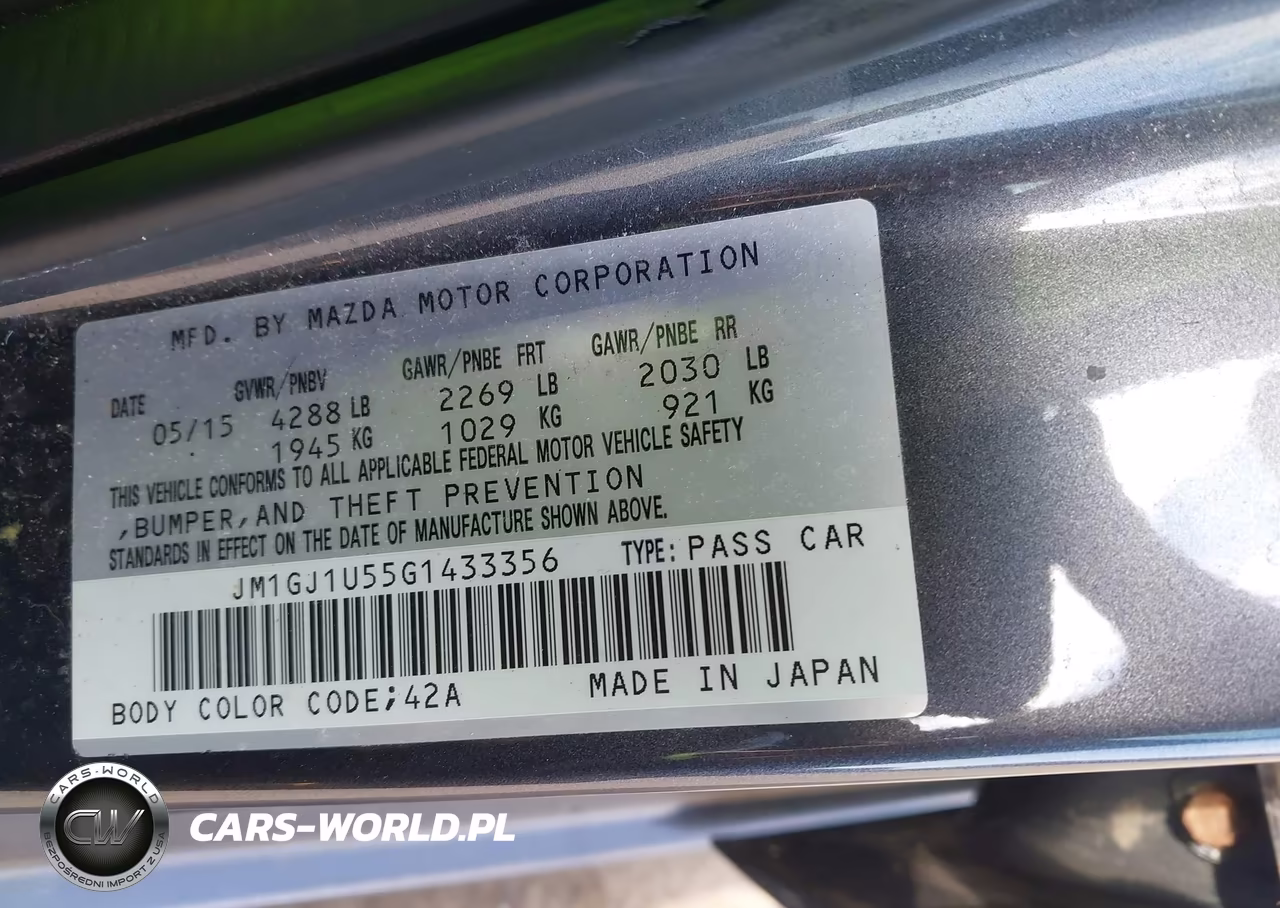 2016 Mazda Mazda6 I Sport VIN:JM1GJ1U55G1433356 - 9
