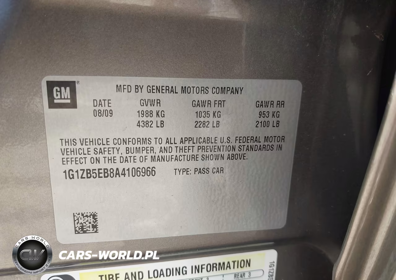 2010 Chevrolet Malibu Ls VIN:1G1ZB5EB8A4106966 - 9