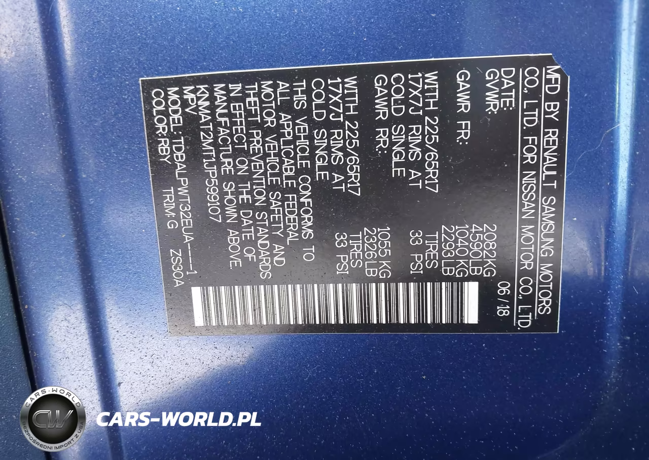 2018 Nissan Rogue S VIN:KNMAT2MT1JP599107 - 9