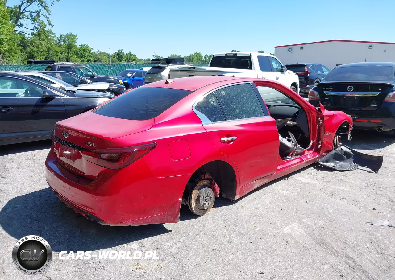 2018 Infiniti Q50 3.0T Red Sport 400 VIN:JN1FV7ARXJM481681 - 4