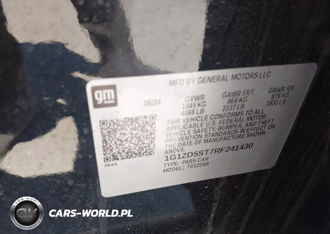 2024 Chevrolet Malibu Fwd 1Lt VIN:1G1ZD5ST7RF241430 - 9