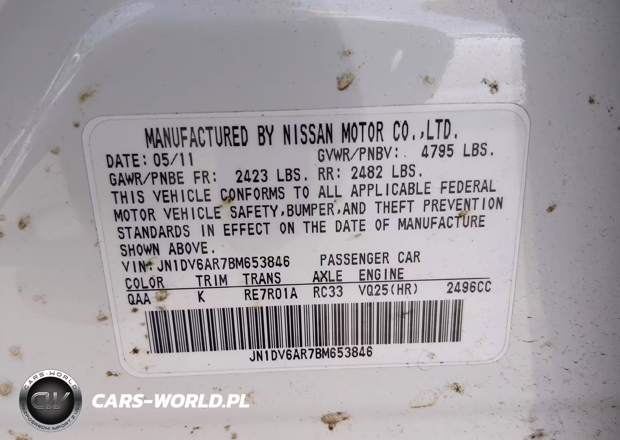 2011 Infiniti G25X VIN:JN1DV6AR7BM653846 - 9