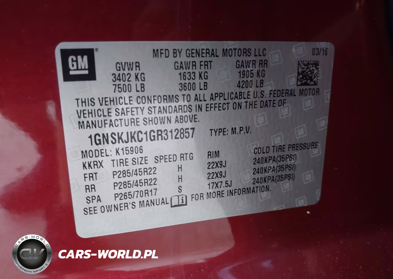 2016 Chevrolet Suburban K1500 Ltz VIN:1GNSKJKC1GR312857 - 9