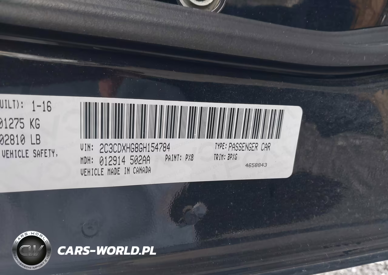 2016 Dodge Charger Sxt VIN:2C3CDXHG8GH154784 - 9