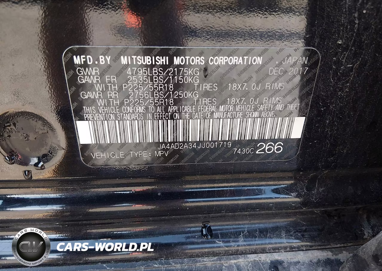 2018 Mitsubishi Outlander Es VIN:JA4AD2A34JJ001719 - 9