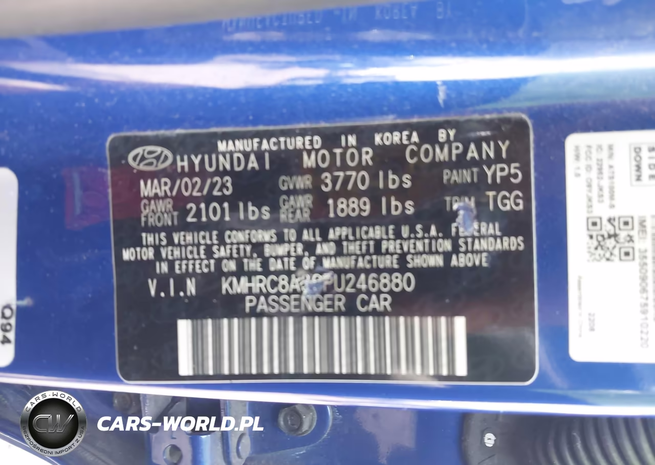 2023 Hyundai Venue Sel VIN:KMHRC8A36PU246880 - 9