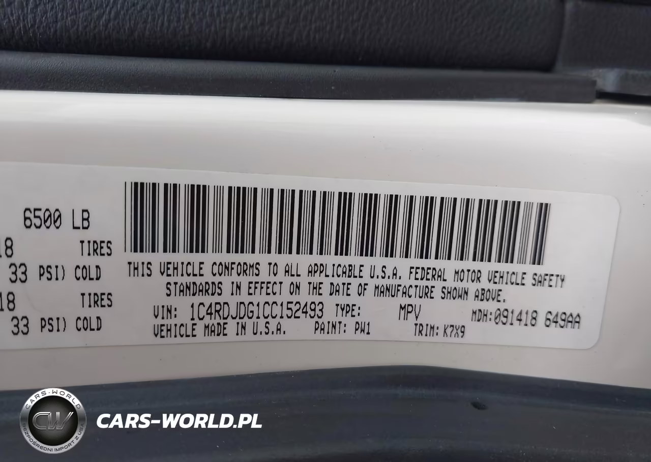 2012 Dodge Durango Crew VIN:1C4RDJDG1CC152493 - 9