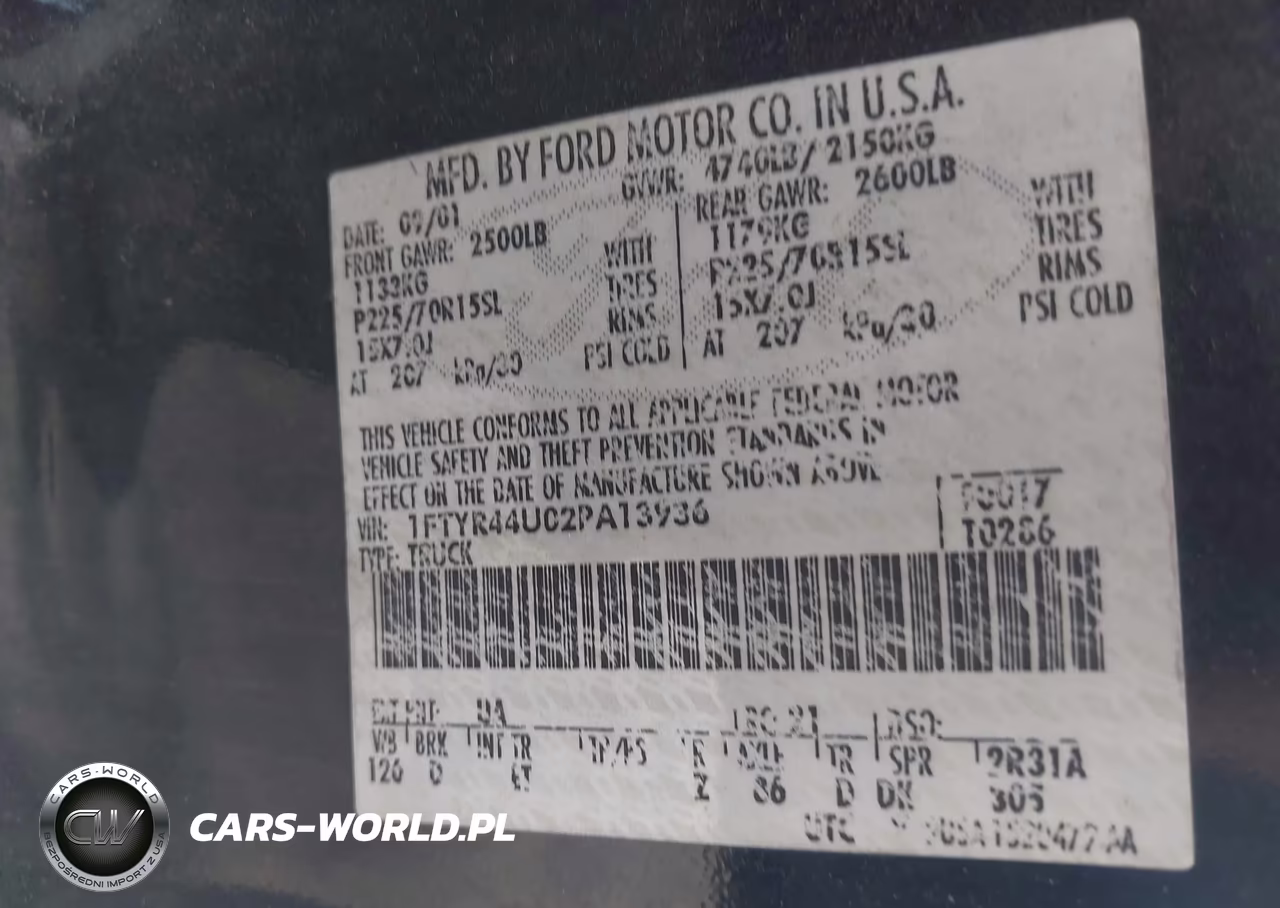 2002 Ford Ranger Edge-Tremor-Xlt VIN:1FTYR44U02PA13936 - 9