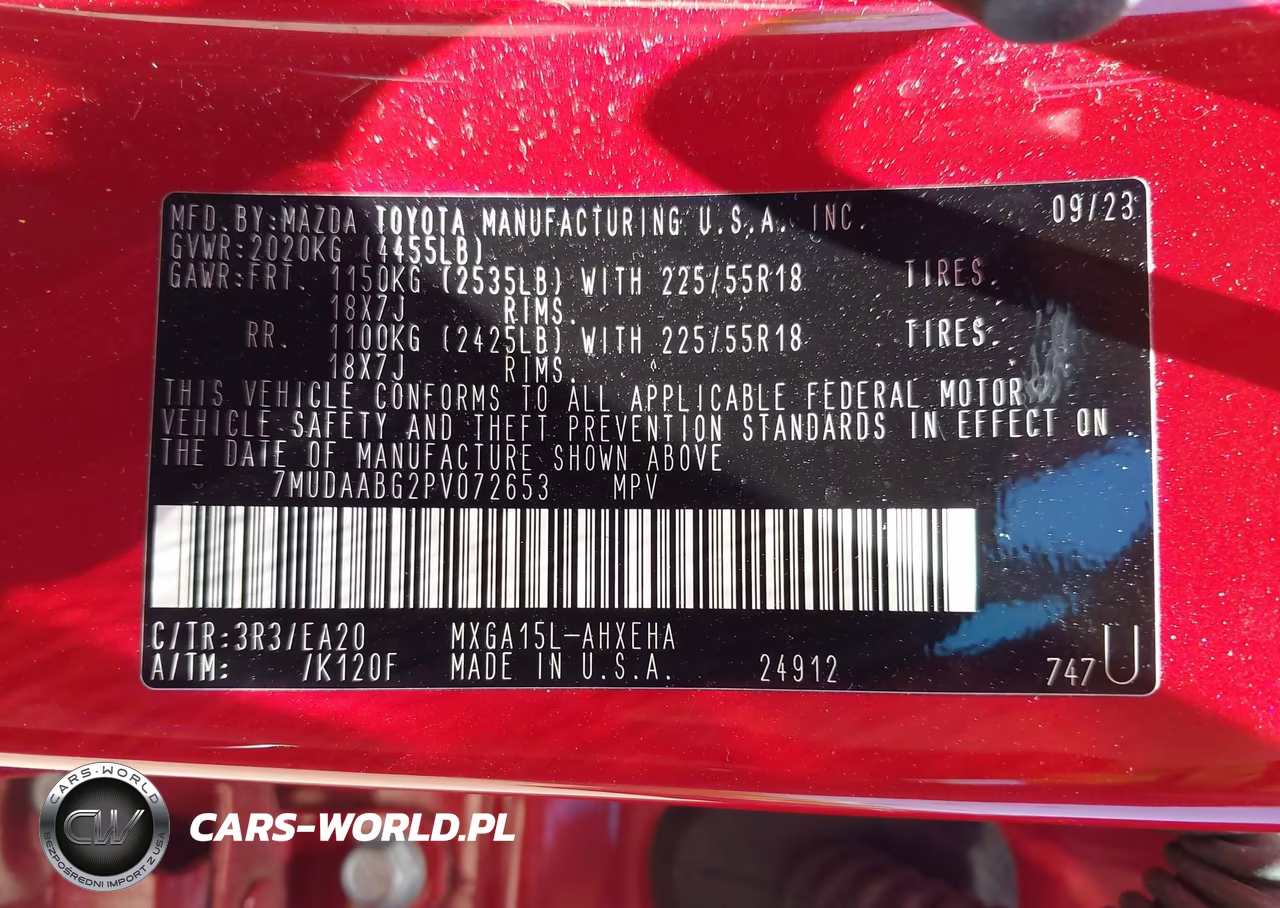 2023 Toyota Corolla Cross Xle VIN:7MUDAABG2PV072653 - 9