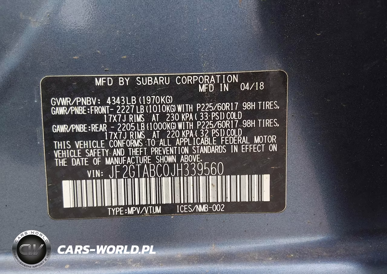 2018 Subaru Crosstrek 2.0I Premium VIN:JF2GTABC0JH339560 - 9