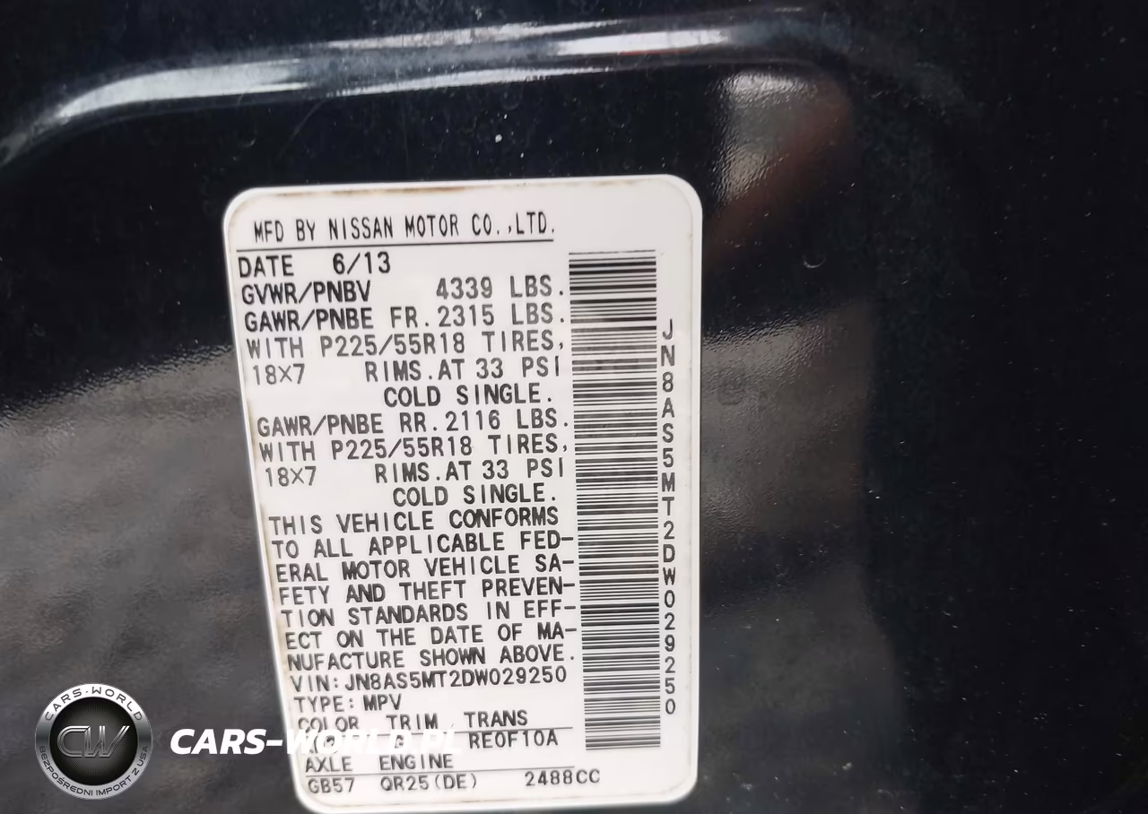 2013 Nissan Rogue Sv W-Sl Pkg VIN:JN8AS5MT2DW029250 - 9