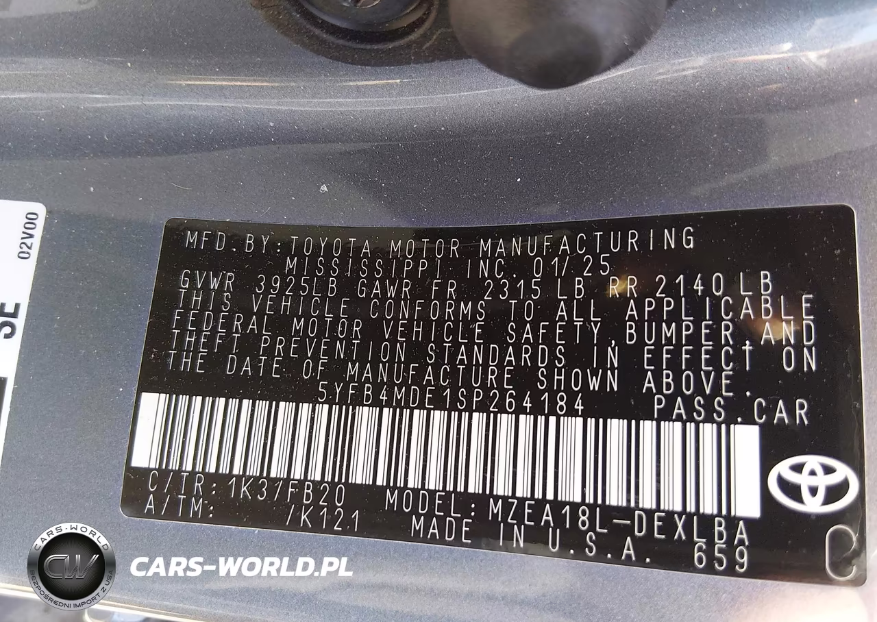 2025 Toyota Corolla Le VIN:5YFB4MDE1SP264184 - 9
