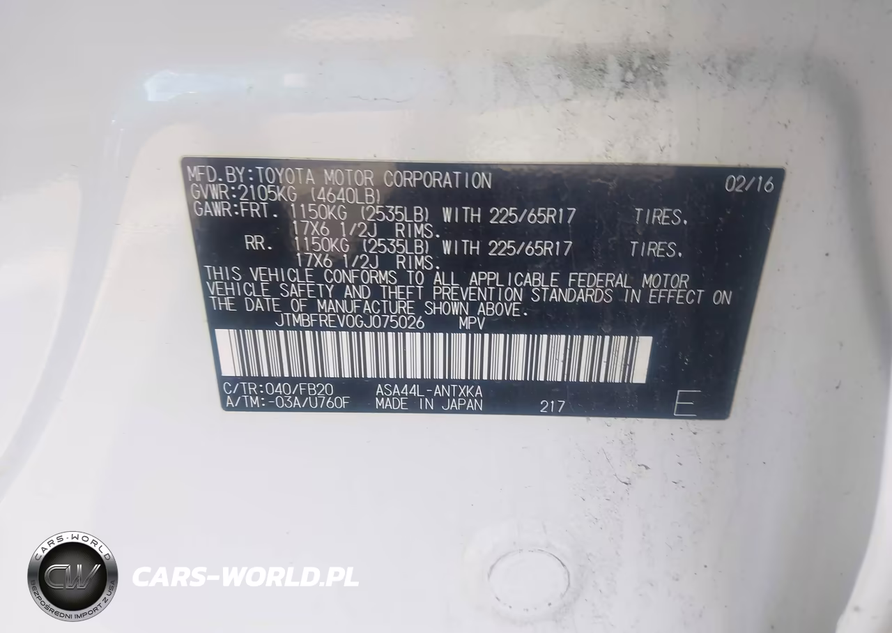 2016 Toyota Rav4 Le VIN:JTMBFREV0GJ075026 - 9