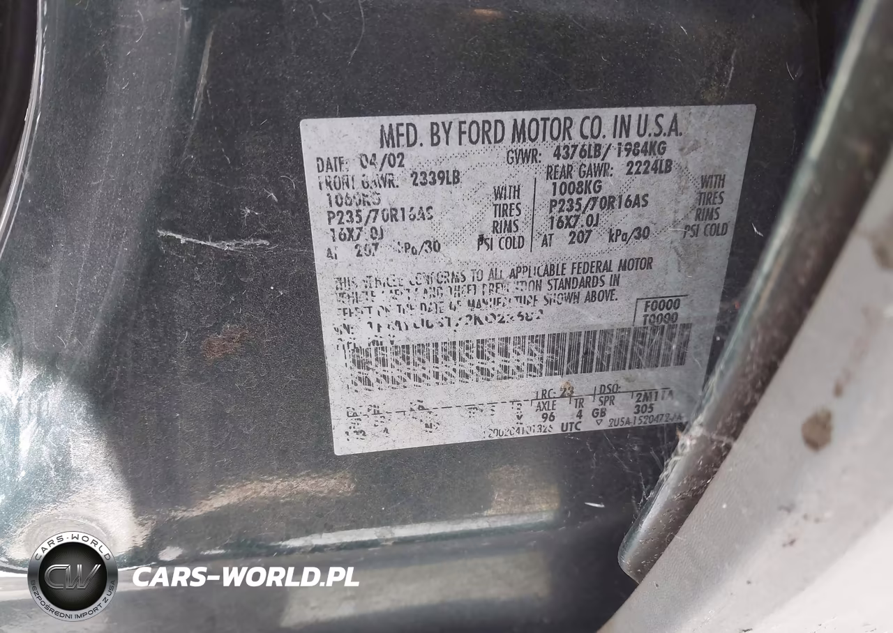 2002 Ford Escape Xlt VIN:1FMYU03172KD22682 - 9
