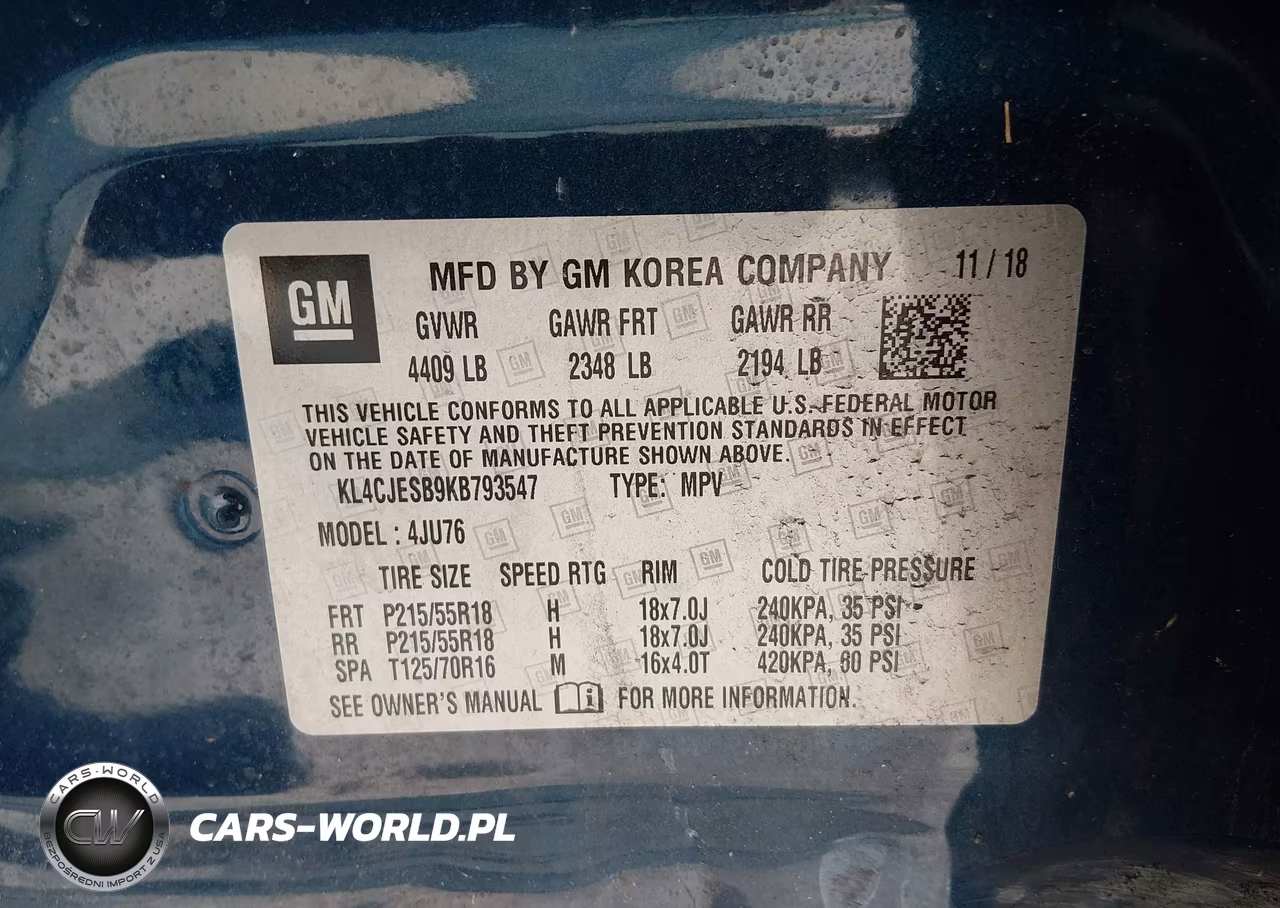 2019 Buick Encore Awd Preferred VIN:KL4CJESB9KB793547 - 9