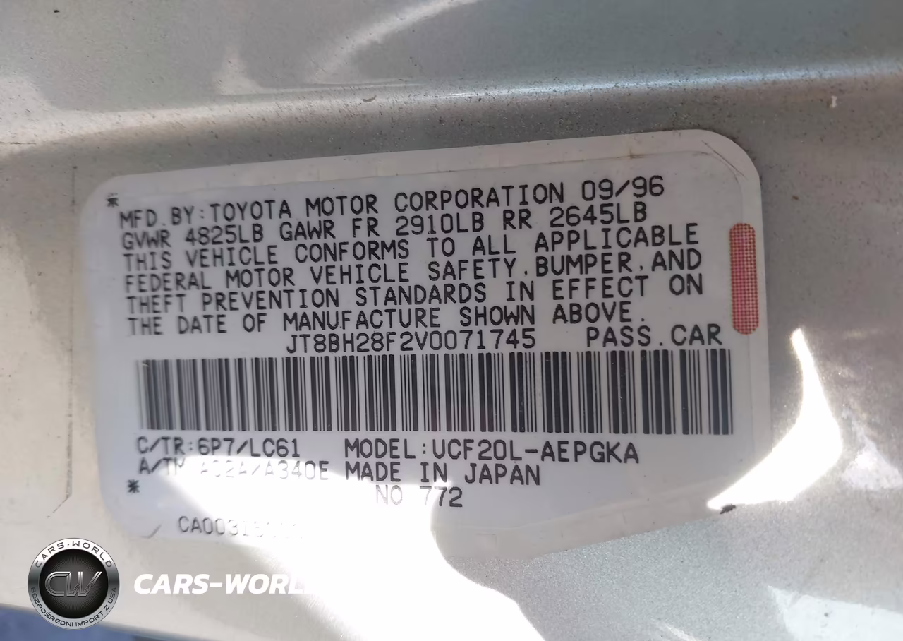 1997 Lexus Ls 400 VIN:JT8BH28F2V0071745 - 9