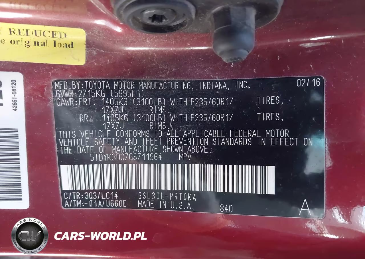 2016 Toyota Sienna Xle-Xle 8 Passenger VIN:5TDYK3DC7GS711964 - 9