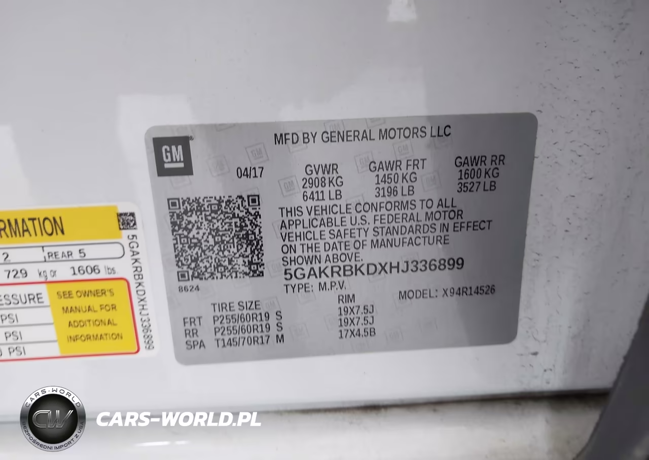 2017 Buick Enclave Leather VIN:5GAKRBKDXHJ336899 - 9