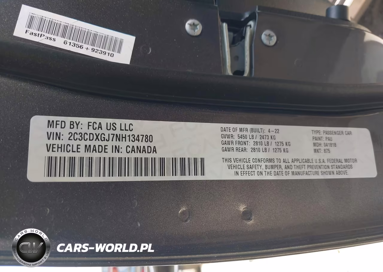 2022 Dodge Charger Scat Pack Widebody VIN:2C3CDXGJ7NH134780 - 9