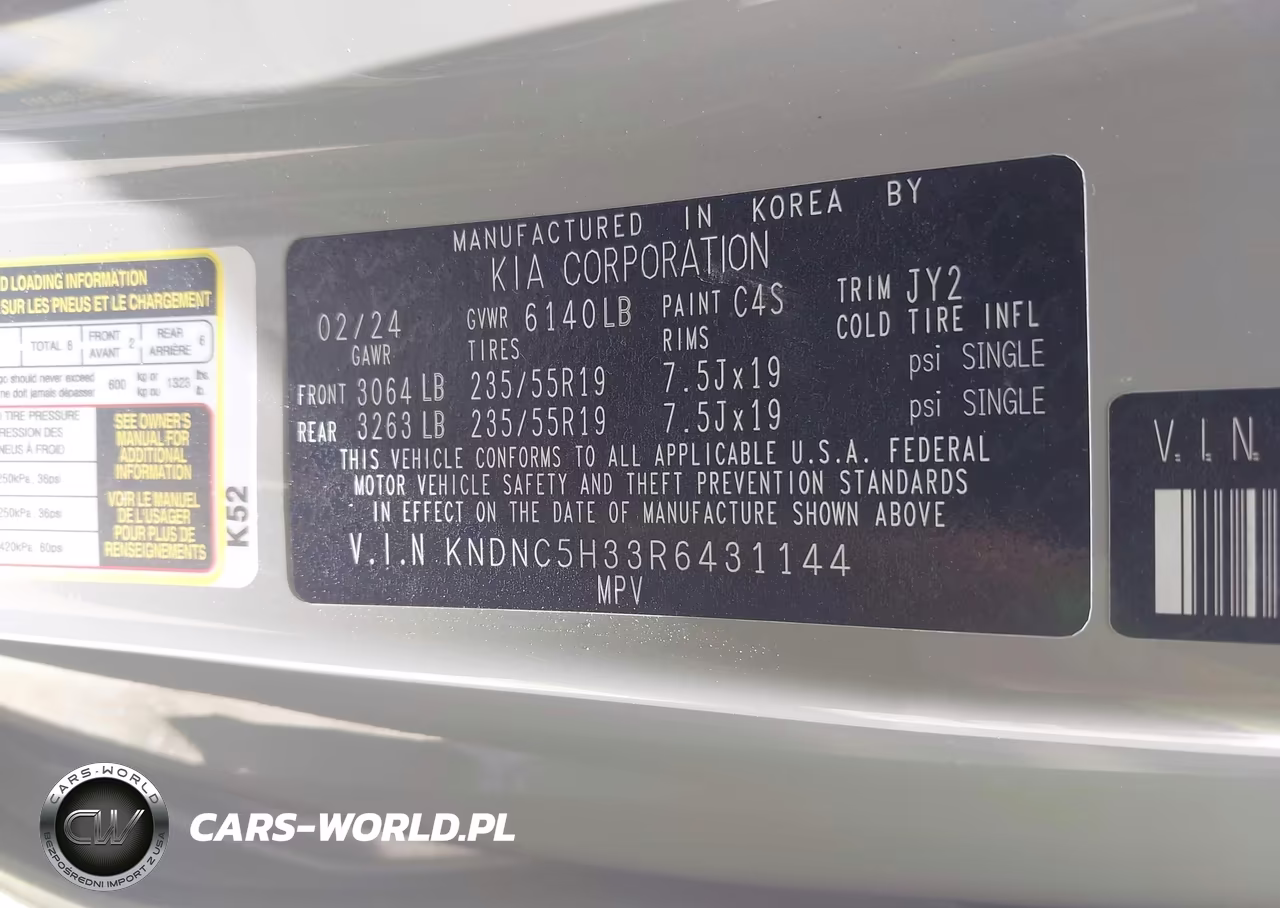 2024 Kia Carnival Mpv Ex VIN:KNDNC5H33R6431144 - 9