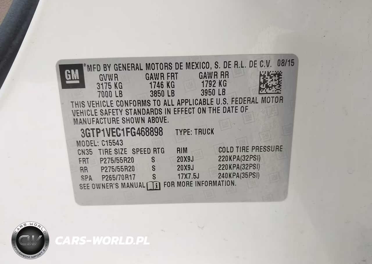 2015 GMC Sierra 1500 Slt VIN:3GTP1VEC1FG468898 - 9