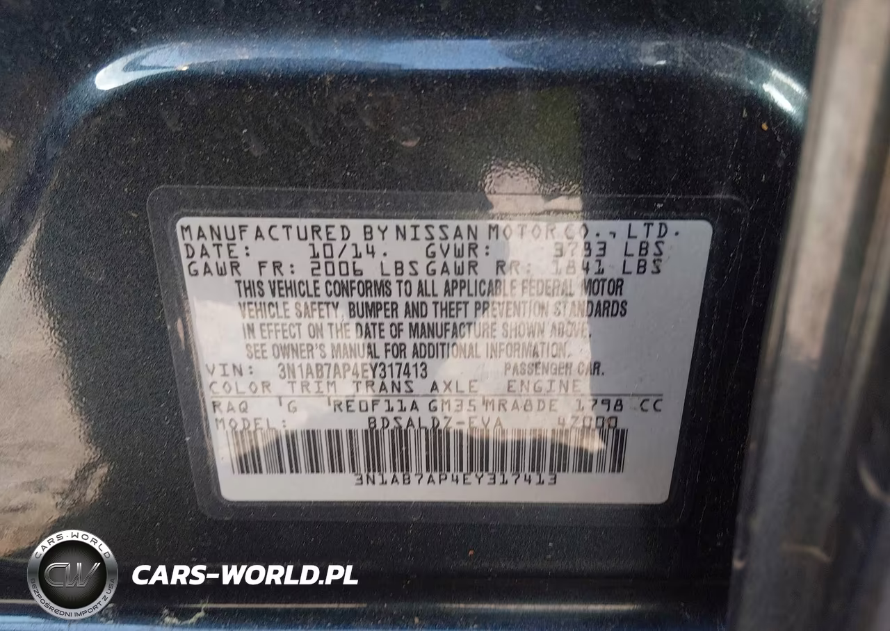 2014 Nissan Sentra Sv VIN:3N1AB7AP4EY317413 - 9
