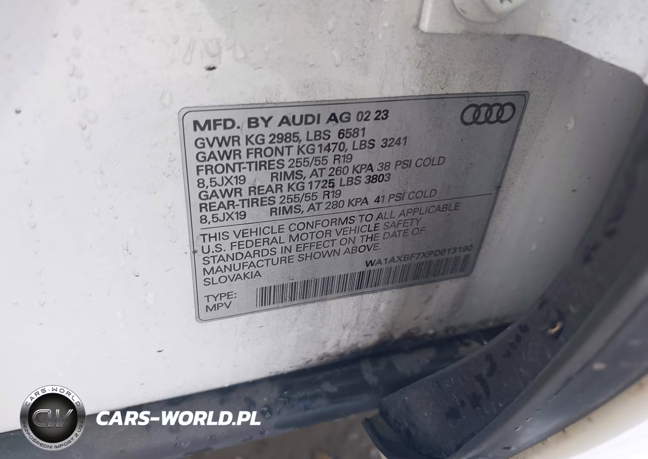 2023 Audi Q7 Premium 55 Tfsi Quattro Tiptronic VIN:WA1AXBF7XPD013190 - 9