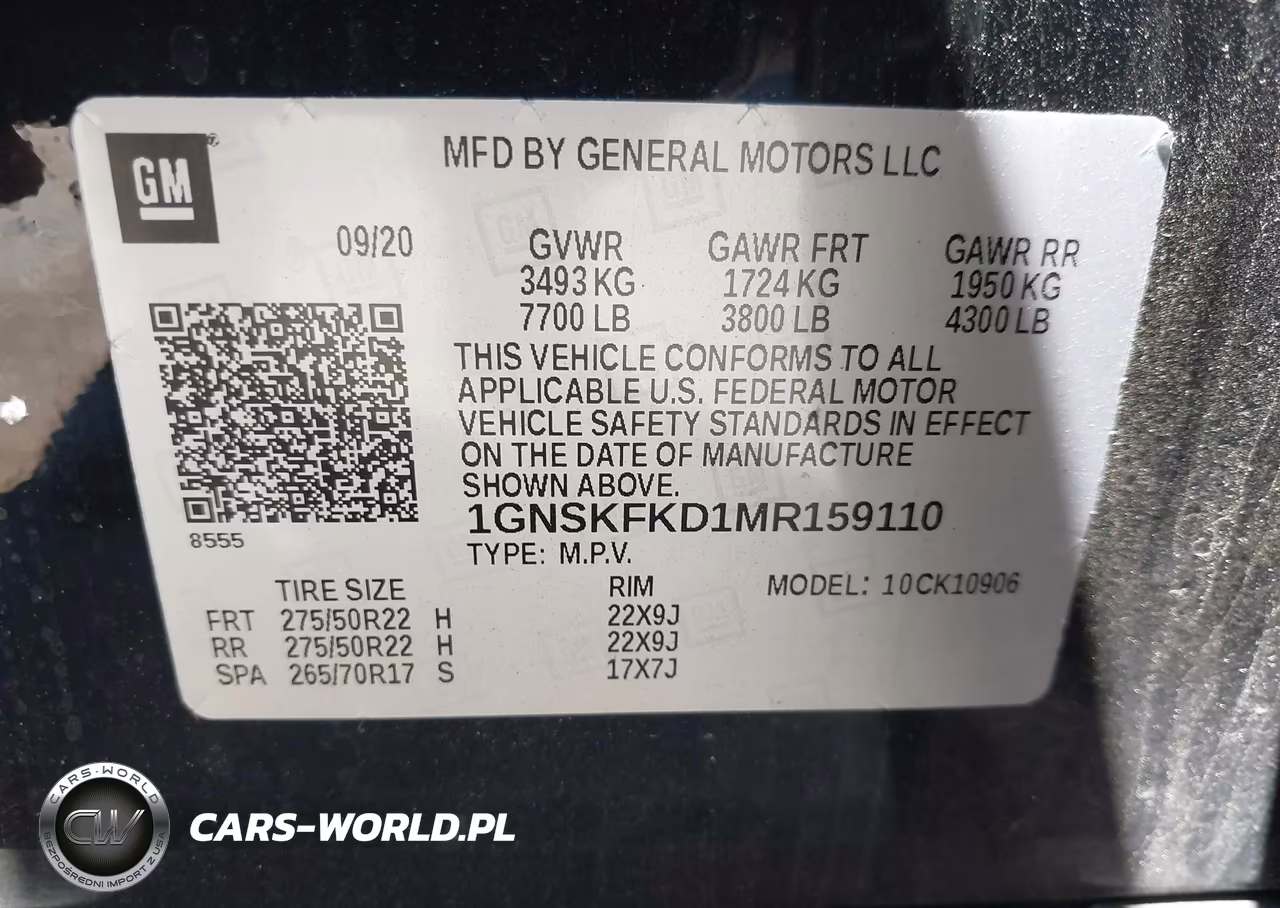 2021 Chevrolet Suburban 4Wd Premier VIN:1GNSKFKD1MR159110 - 9