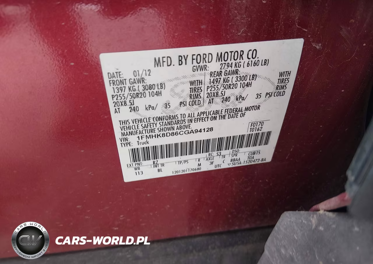 2012 Ford Explorer Xlt VIN:1FMHK8D86CGA94128 - 9
