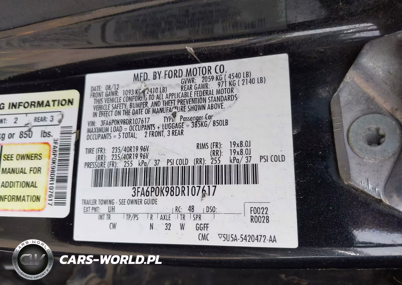 2013 Ford Fusion Titanium VIN:3FA6P0K98DR107617 - 9