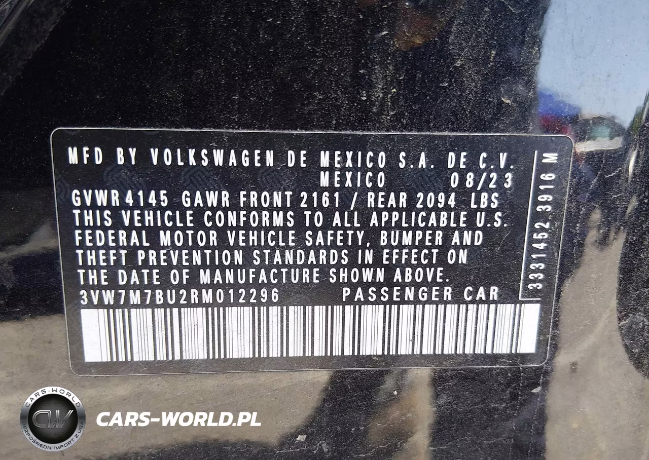 2024 Volkswagen Jetta 1.5T Se VIN:3VW7M7BU2RM012296 - 9