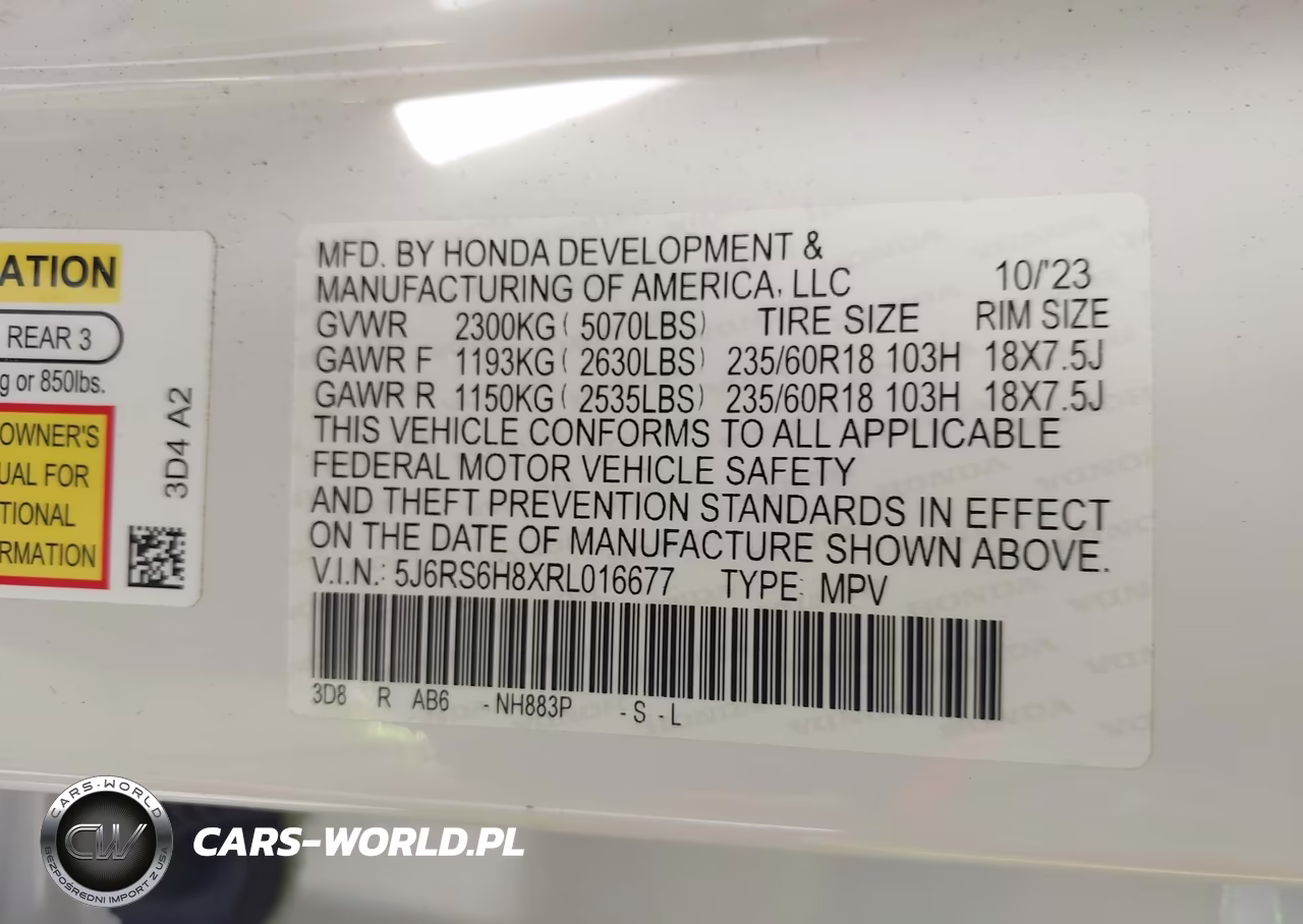 2024 Honda Cr-V Hybrid Sport-L VIN:5J6RS6H8XRL016677 - 9
